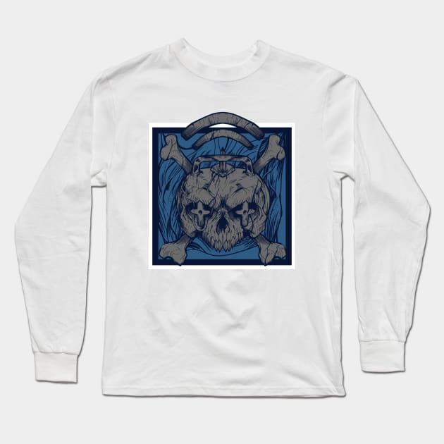 TWITCH Skull Crest Long Sleeve T-Shirt by tcezar